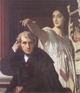 The Composer Cherubini with the Muse of Lyric Poetry (mk05), Jean Auguste Dominique Ingres